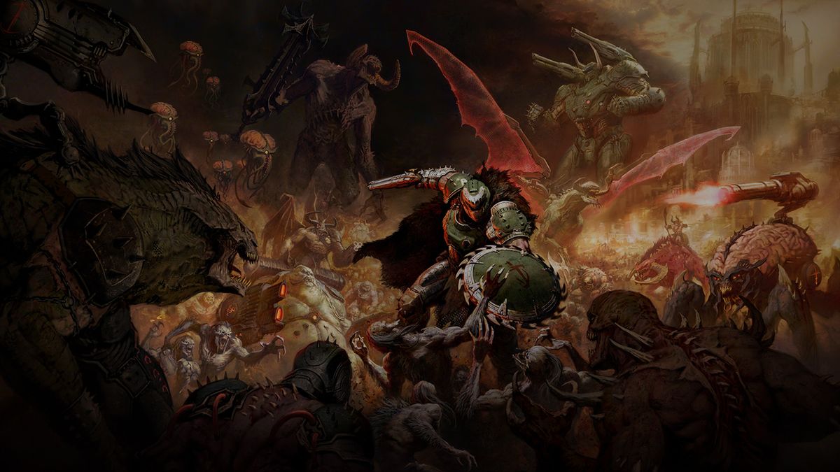 Illustration officielle de Doom: The Dark Ages, testé dans cet article