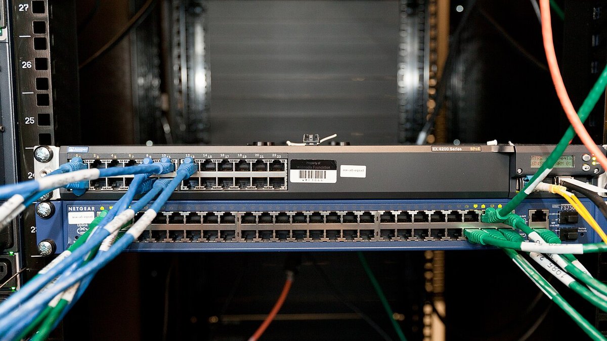 A server rack representing the backend infrastructure behind matchmaking
