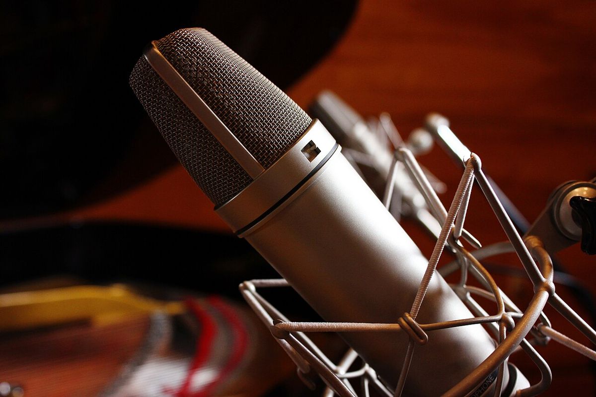 Microphone de studio d'enregistrement vocal